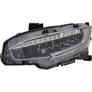 LED Headlight Assembly for Honda Civic 2020-2021, Left Driver, Suitable for Sedan/Hatchback 2020-2021, Coupe 2020-2020, Touring Model, North America Built Vehicle, Replacement