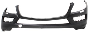 Front Bumper Cover for Mercedes-Benz GL-Class 2013-2016, Primed (Ready to Paint), excludes AMG Package and Partronic Holes (Excluding GL63 AMG Model), Replacement