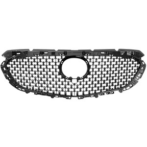 Grille for Mazda 6, 2018-2021, Featuring Painted Dark Gray Shell and Insert, Replacement