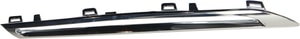 Lower Grille Molding for Mercedes-Benz GLE-Class SUV (2016-2019), Right Passenger Side, Chrome, Excluding GLE63 AMG Model, Replacement
