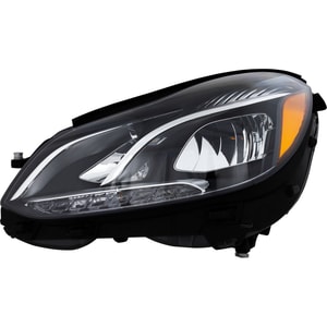 Headlight Assembly for Mercedes-Benz E-Class 2014-2016 Sedan/Wagon, Left Driver, without Cornering Lights, Replacement