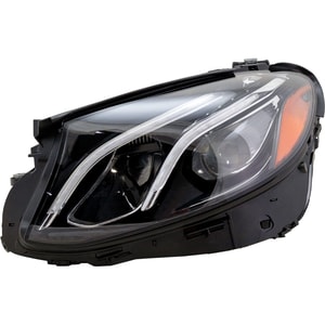 Headlight Assembly for Mercedes Benz E-Class 2017-2020, Left Driver, LED, Without Active Lighting, Replacement