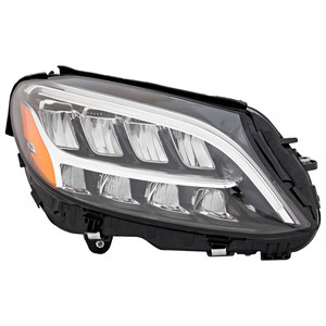 LED Headlight Assembly for Mercedes-Benz C-Class 2019-2021, Right Passenger Side, w/o Adaptive Headlight, Replacement