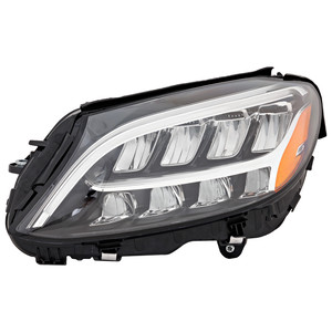 LED Headlight Assembly for Mercedes Benz C-Class 2019-2021, Left Driver, Without Adaptive Headlight, Replacement