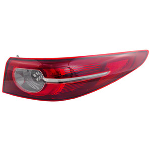 LED Tail Light Assembly for Mazda 3 Sedan 2019-2021, Right Passenger Outer with Signature Lighting, Replacement