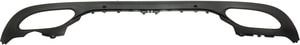 Lower Rear Bumper Cover for Mercedes-Benz C300/C43 AMG (2017-2018), Textured Finish, with AMG Styling Package, Suitable for Convertible/Coupe Models, Replacement