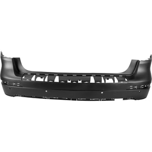 Rear Bumper Cover for GL-Class 2013-2016, Primed (Ready to Paint), with AMG Package, with Parktronic Holes, Excludes GL63 AMG Models, Replacement