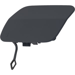Rear Bumper Tow Hook Cover for Mercedes-Benz C300 Sedan (2015-2021), Primed (Ready to Paint), Without AMG Styling Package, Replacement