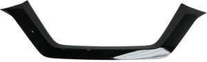 Front Bumper Molding for Nissan Rogue 2017-2020, Cover Finisher, Painted Black, Replacement