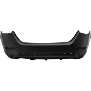 Rear Bumper Cover for Nissan Sentra 2020-2021, Primed (Ready to Paint), without Parking Aid Sensor Holes, Replacement