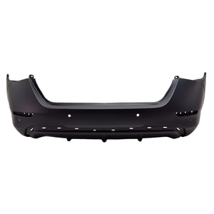Rear Bumper Cover for Nissan Sentra S/SV Models 2020-2023, with Parking Aid Sensor Holes, Primed (Ready to Paint), Replacement