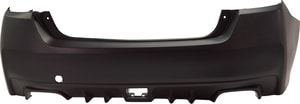 Rear Bumper Cover for Subaru WRX 2015-2021, Primed (Ready to Paint), with Textured Lower, without Object Sensor Holes, Replacement (CAPA Certified)