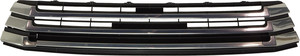 Front Bumper Grille for Toyota Highlander 2017-2019, with Chrome Molding, Without Around View Monitor, Replacement