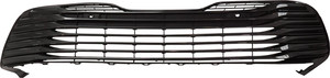 Front Bumper Grille for Toyota Camry Hybrid XLE Model 2018-2020, Painted Silver Gray, with Parking Aid Sensor Holes, Replacement
