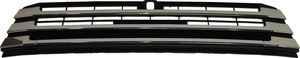 Front Bumper Grille for Toyota Highlander 2017-2019, Textured Black with Satin Molding, Compatible with Around View Monitor, Replacement