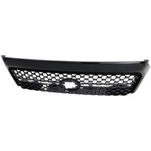 Grille for Toyota Tundra 2018-2021, Nightshade Edition and Trail Pkg, Black Frame and Black Insert with Emblem Provision, Replacement