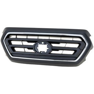 Upper Grille for Toyota Tacoma 2020-2022, Primed (Ready to Paint) Shell and Insert with Chrome Molding, Without Trail Package, SR5 Model, Replacement