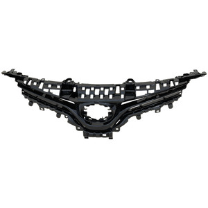Grille for Toyota Camry 2018-2020, Textured Black Shell and Insert, XLE Model without Camera Hole, Replacement
