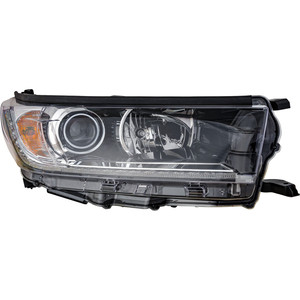 Headlight Assembly for Toyota Highlander 2017-2018 Right Passenger, without Smoked Chrome Accent, Replacement