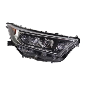 Headlight for Toyota RAV4 2019-2021, Right Passenger, Lens and Housing, Halogen, Excludes LE/Hybrid Models, for Japan Built Vehicle, Replacement