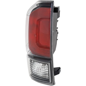 Tail Light Assembly for 2020-2023 Toyota Tacoma, Left Driver, Halogen, with Black Bezel, Replacement