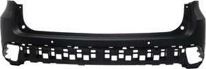 Rear Bumper Cover for Toyota Highlander 2017-2019, Upper Section, Primed (Ready to Paint), with Rear Object Sensor Holes, Replacement (CAPA Certified)