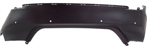 Rear Bumper Cover for Toyota Camry 2018-2020, Primed (Ready to Paint), with Parking Aid Sensor Holes, Suitable for L/LE/XLE/Hybrid LE/Hybrid XLE Models, Replacement (CAPA Certified)