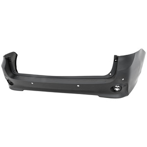 Rear Bumper Cover for Toyota Sienna SE Model 2019-2020, Primed (Ready to Paint), with Park Distance Control Sensor Holes, Replacement
