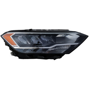Headlight Assembly for Volkswagen Jetta 2019-2023, Right Passenger, LED, Composite Type, (Excludes GLI Model), Replacement
