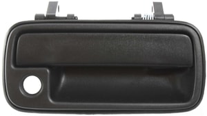Front Exterior Door Handle for Suzuki Sidekick 1991-1998, Geo Tracker 1989-1997, Right Passenger, Plastic, Textured Black with Keyhole, 4-Door Model, Replacement
