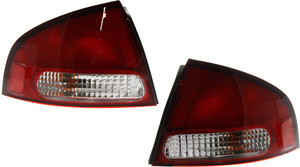 Tail Light Assembly Pair/Set for Nissan Sentra 2000-2003, Right Passenger and Left Driver, Replacement