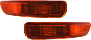 Signal Light Assembly Pair/Set for 1993-1997 Toyota Corolla, Includes Right Passenger and Left Driver Replacement Lights