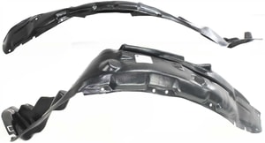 Front Fender Liner Pair/Set for Honda Civic 1992-1995, Includes Right Passenger and Left Driver Sides, Replacement