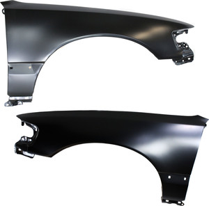 Front Fender Pair/Set for Honda CRX 1988-1991, Right Passenger and Left Driver, Primed (Ready to Paint) - CAPA-Certified Replacement