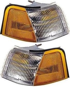 Corner Light Pair/Set for Ford Cougar 1989-1995, Right Passenger and Left Driver Included, Lens and Housing Replacement