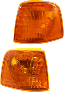 Corner Light Pair/Set for Ford Ranger 1993-1997, Right Passenger and Left Driver Pair/Set of 2, Lens and Housing Replacement