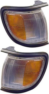 Corner Light Assembly for 1996-1999 Nissan Pathfinder, Right Passenger and Left Driver, Pair/Set of 2, Replacement