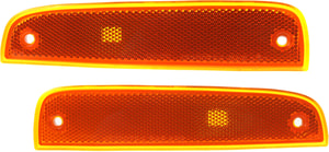 Front Side Marker Light Pair/Set for Jeep Cherokee 1997-2001 Right Passenger and Left Driver, Includes Lens and Housing, Replacement