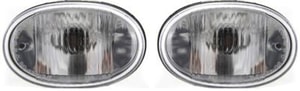 Front Fog Light Assembly Pair/Set for Chevrolet Cavalier 2000-2005, Right Passenger and Left Driver, Replacement