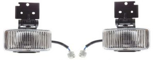 Front Fog Light Assembly Pair/Set for 1997-1998 Jeep Grand Cherokee, Includes Right Passenger and Left Driver Lights, Replacement