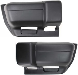 Front Bumper End Pair/Set for Jeep Cherokee 1997-2001, Right Passenger and Left Driver, Textured, with Sport Model, Replacement