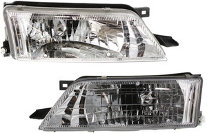 Headlight Assembly for 1997-1999 Nissan Maxima, Right Passenger and Left Driver, Halogen Replacement Pair/Set