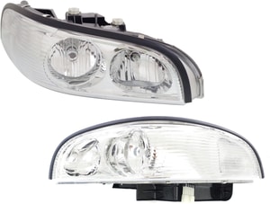 Headlight Assembly for Buick Park Avenue 1997-2005, Right Passenger and Left Driver, Halogen, Replacement Pair/Set