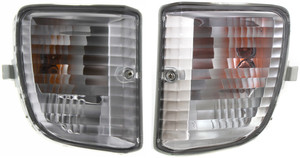 Signal Light Assembly Pair/Set for 2001-2003 Toyota RAV4, Right Passenger and Left Driver, without Fog Light, Replacement