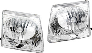 Headlight Assembly for Ford Explorer Sport Trac 2001-2005, Right Passenger and Left Driver Halogen, Replacement Pair/Set