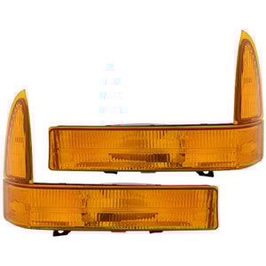 Corner Light Pair/Set for Ford F-Series Super Duty 1999-2001, Right Passenger and Left Driver Included, Lens and Housing, Replacement Note: Fits F-250, F-350, F-450, and F-550.