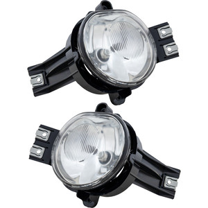 Front Fog Light Assembly for 2002-2009 Dodge Full Size Pickup, Right Passenger and Left Driver, New Body Style, Replacement Pair/Set