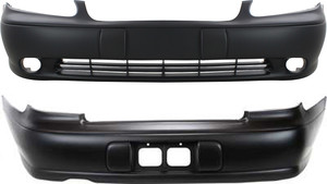 Front and Rear Bumper Cover Set for 1997-2003 Chevrolet Malibu, 2004-2005 Classic, Primed (Ready to Paint) Replacement