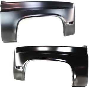 Front Fender Pair/Set for 1981-1991 Chevrolet C/K Series/Suburban, Right Passenger and Left Driver, Primed (Ready to Paint) Replacement