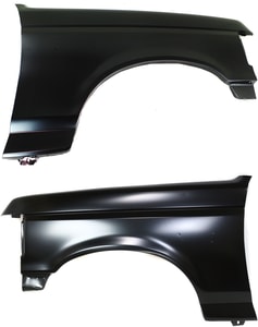 Front Fender Pair/Set for Ford F-Series 1987-1991 Right Passenger and Left Driver, Primed (Ready to Paint), Replacement - fits F-150, F-250, F-350 model vehicles